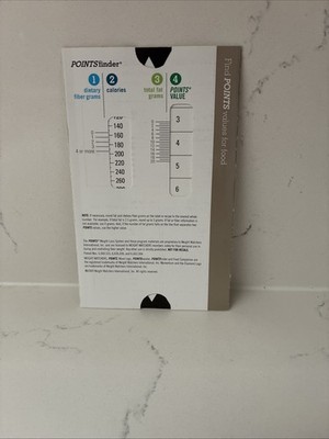 RARE! Weight Watchers Points Finder Slider Card MY WW Calculator Slide NICE SIZE
