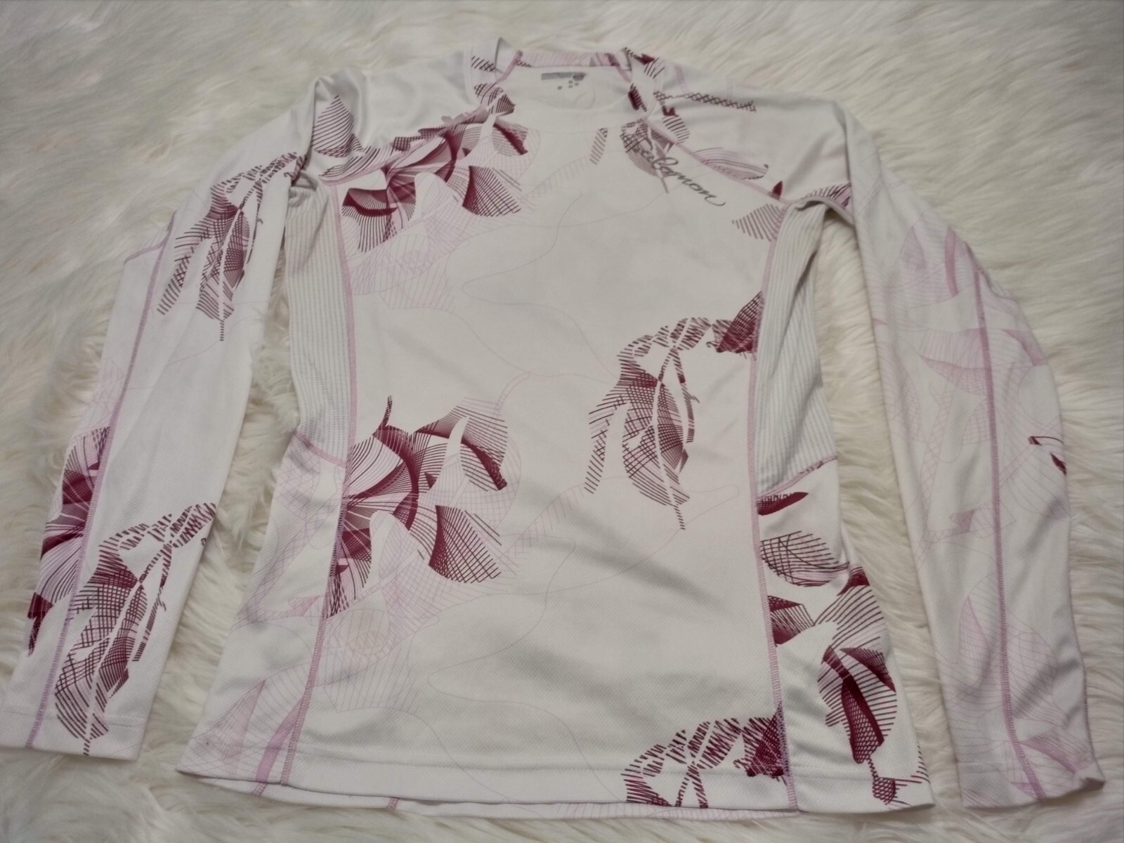 Camicia donna Salomon atletica media performance attiva manica lunga tasca lavanda