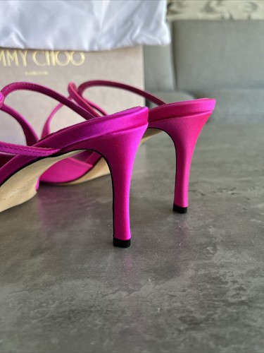 Jimmy Choo decolte tacco anice 75 UK6 IT39 fucsia rosa caldo - Foto 13 di 20