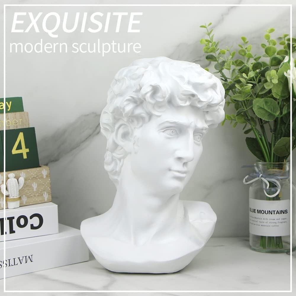 11in David Statue - Exquisite Greek Mythology Sculpture for Home Aesthetics