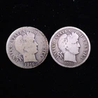 1916 P&S Barber Dimes