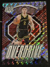 2023-24 Panini Mosaic Basketball Brandon Podziemski Silver Overdrive Rookie