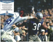 Dan Reeves Signed Auto 8x10 Photo Beckett BAS COA Dallas Cowboys 1