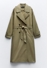 Zara Cotton Outer Shell Coats, Jackets Waistcoats Trench Coats