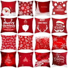 Christmas Throw Pillow Covers Christmas Decorations for Bedroom 18 x18''