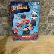 Marvel Spider-man Inflatable Arm Bands Water Pool Floaties Kids Age 3-6 NEW