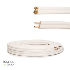 Kältemittelleitung Kupferrohr 1/4"  1/2" Kupfer isoliert  Überwurfmutter 1-25m