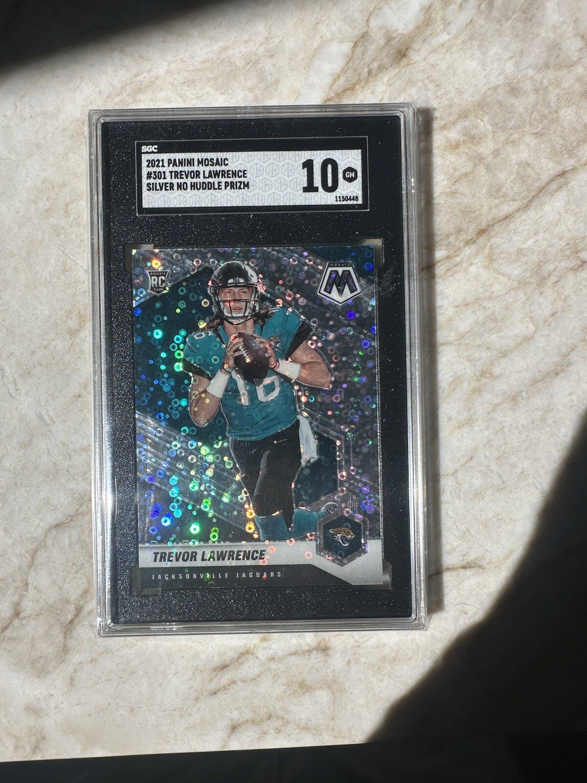 2021 Panini Mosaic No Huddle Silver Prizm Trevor Lawrence #301 Rookie RC