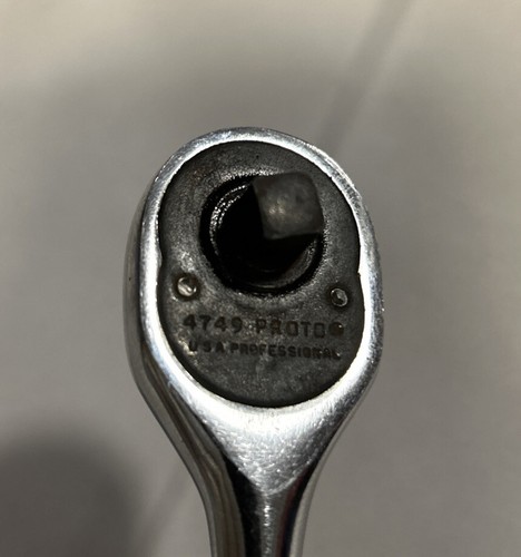 VTG Proto Professional 1/4" Drive Ratchet Wrench # 4749 MADE IN USA - Picture 6 of 6