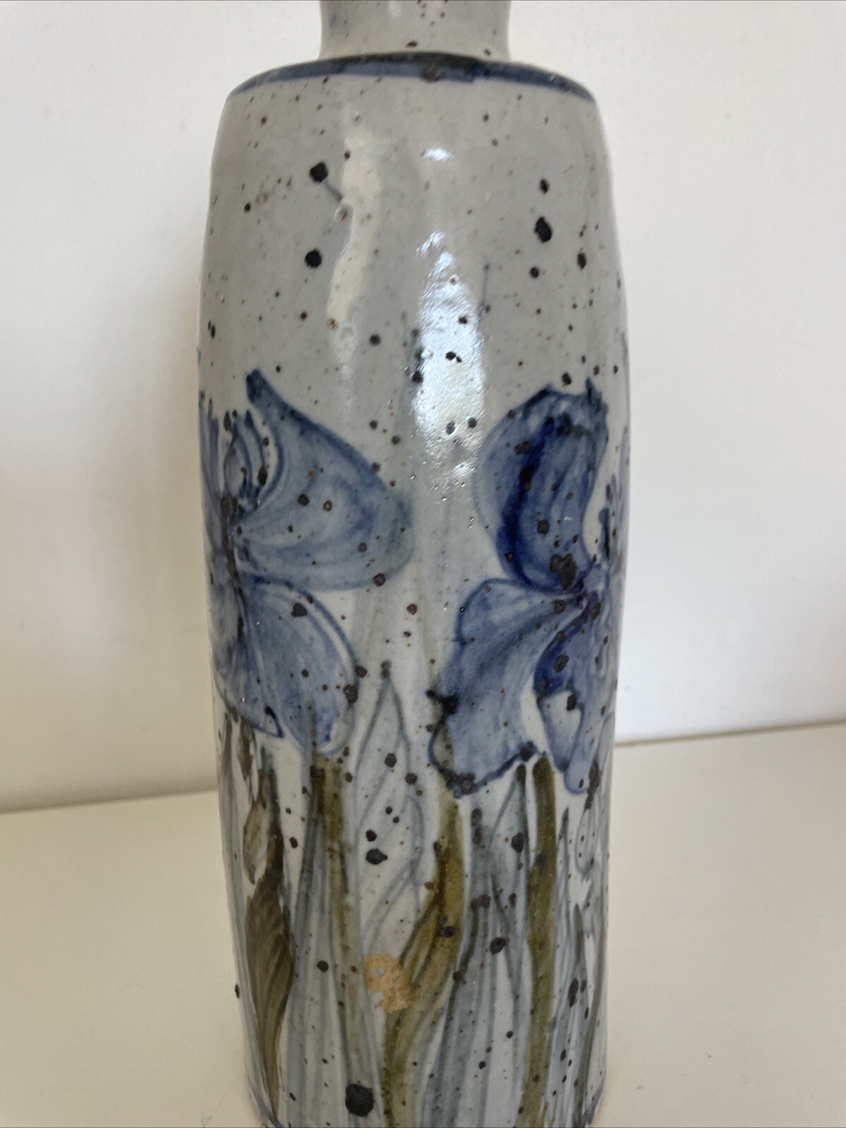 Colin Kellam Totnes Devon Studio Pottery Abstract Flower Lamp Base Very Solid