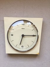 50er 60er Wanduhr Peweta Küchenuhr Kunststoff elektrisch Vintage