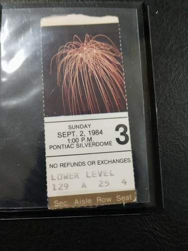 San Francisco 49ers Detroit Lions 1984 ticket Michael Carter debut Joe Montana