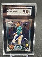 Julio Rodriguez 2023 Topps Chrome Rookie Cup Card #200 SGC 9.5. rookie card picture