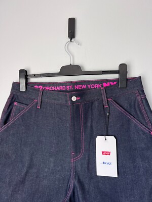 Awake NY x Levi's Raw Denim Oversized Jorts - Size 34 - Indigo