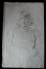 DDR Maler Professor Peuker Wolfgang Bleistift Zeichnung Original  Studien 1966