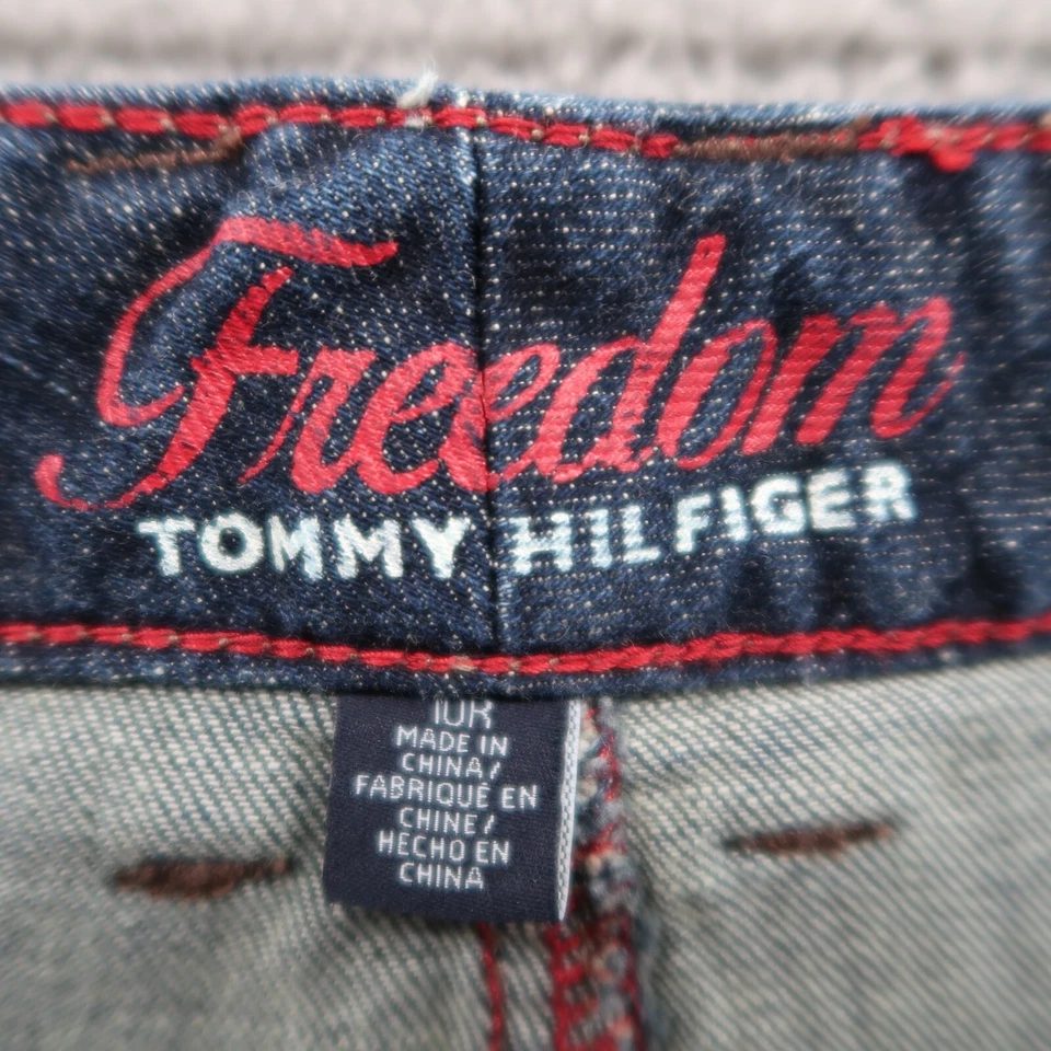 Pantalones de mezclilla Tommy Hilfiger para mujer 10R Freedom Bootcut azul lavado oscuro 33x32 Foto 3 de 4