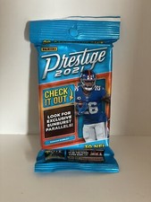 (10)2021 Panini Prestige Football EXCLUSIVE Sealed JUMBO FAT CELLO Pack-300 Card