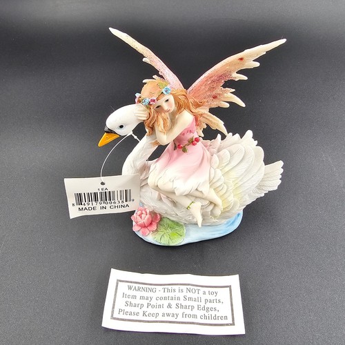 Swan Fairy-Tale 7" Coin Bank Figurine Birthday Christmas Gift Fantasy Decor NIB - Picture 4 of 16