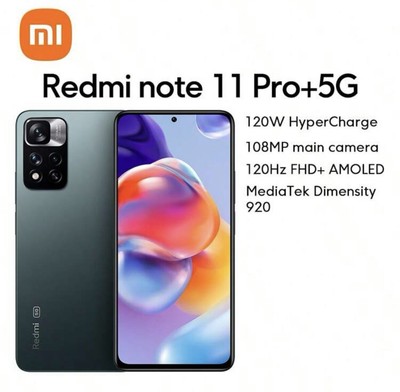 Xiaomi Redmi Note 11 Pro+ 5G Plus 128GB 6GB RAM (FACTORY UNLOCKED) 6.67'' 108MP