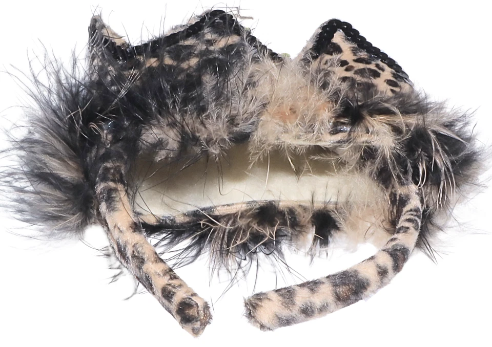 Новый большой притворяться девочек леопард тиара обруч для волос желтовато-коричневый 3pk короны вечеринки - Изображение 3 из 4