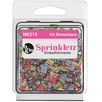 Buttons Galore Sprinkletz Embellishments 12g-It's Elementary - 3 Pack