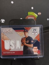 2020 Panini Elite Extra Edition #USAM-MA Matthew Allan USA Material Orange #/199