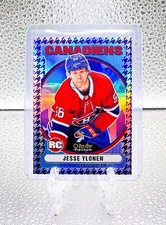 JESSE YLONEN 2021 O-Pee-Chee Platinum #R-87 RETRO PURPLE HOUNDSTOOTH /15 RC HABS