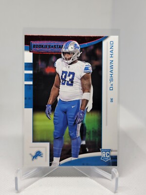 2018 Rookies & Stars #182 Da'Shawn Hand RED RC Detroit Lions Alabama B9D