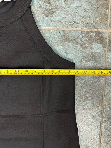 Boden Sleeveless Mini Shift Dress 8L Black D0464 Wool Blend Halter Neck Career - Picture 9 of 10