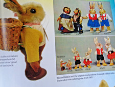 7p Steiff Rabbit Toy History Article / Clothes Encounters / Kaufman