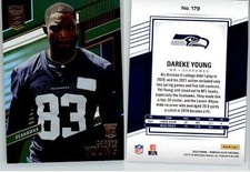 Dareke Young 2022 Donruss Elite Green #179 Seahawks RC Rookie