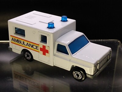 Vtg. 1977 Matchbox/Lesney 41e; Ford F150 Ambulance; White, Grey Interior,...