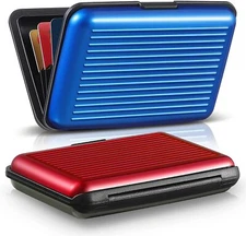 Business Credit Card Holder Slim RFID Blocking Aluminum Metal Wallet Card Case