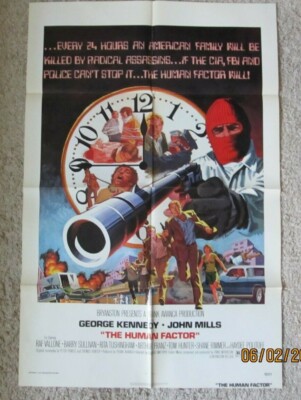 THE HUMAN FACTOR ORIGINAL FOLDED MINT 27X41 MOVIE POSTER BRITISH THRILLER 1979
