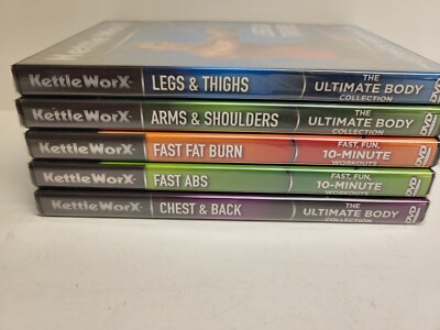 5 Kettle WorX the Ultimate Body fitness Collection DVD'S- NEW & SEALED!