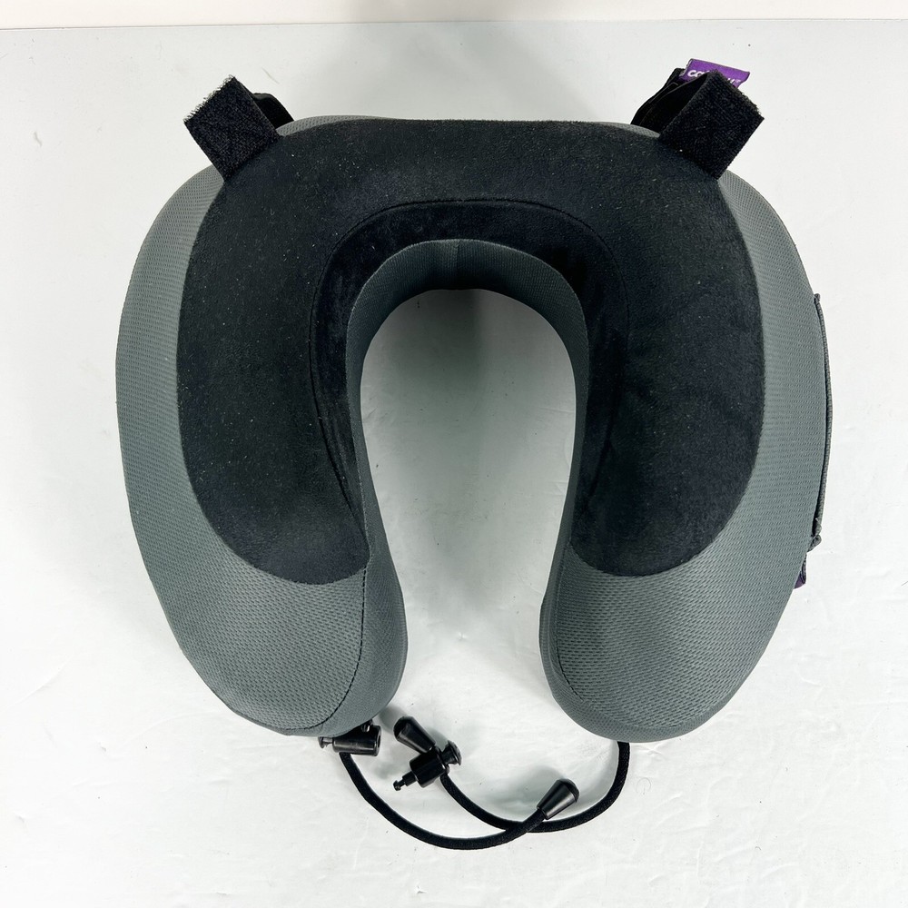 CABEAU Grey Black Travel Neck Pillow for Ultimate Comfort