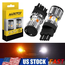 3157 Switchback LED Turn Signal Lights Anti Hyper Flash WHITE AMBER Dual Color