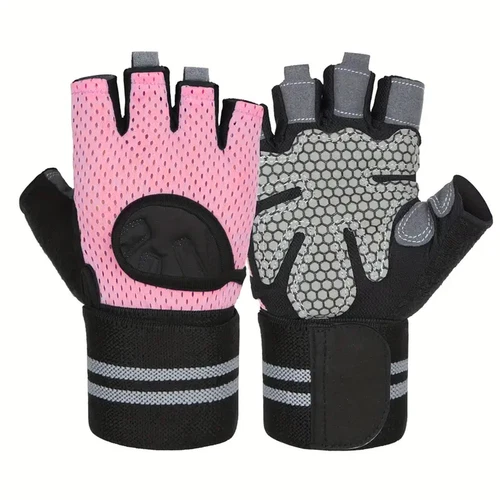 Fitness Gloves Weight Lifting Gym Workout Training Wrist Wrap Strap Men & Women - Picture 14 of 20