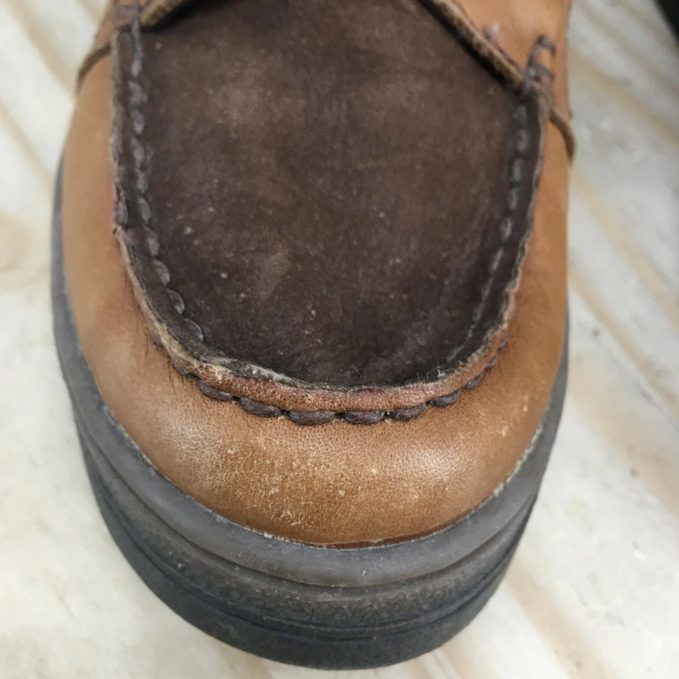 Бас ботинки женщин 7 M Thinsulate боя коричневый кожаный шнурует вверх лодыжки верхний комфорт - Изображение 4 из 4