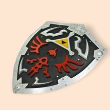 Fully Handmade Link Dark Hylian Shield Replica from Video Game Black Edition 