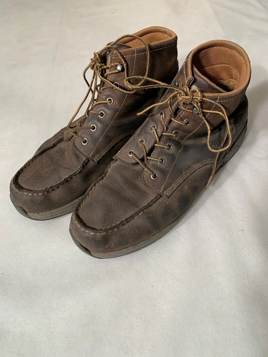 Carhartt Men s US 13 W Lightweight 4 Inch Wedge Leather Chukka Boots Brown