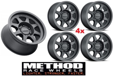 METHOD MR70178560500 MR701 WHEELS RIMS MATTE BLACK FIVE 5 6X5.5