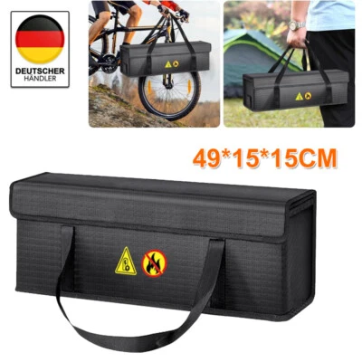 MARKENLOS Ebike Akku Tasche 4 Schichten Brandschutz Feuerfest Akku Tasche Wass Bis 2000°C