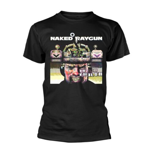 NAKED RAYGUN - THROB THROB BLACK T-Shirt Large - Foto 1 di 1