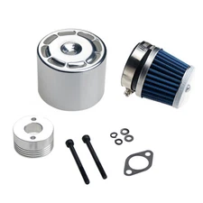 Air filter set with Siver cover InUS For 1/5 RC HPI BAJA RV King Motor 5B 5T 5SC