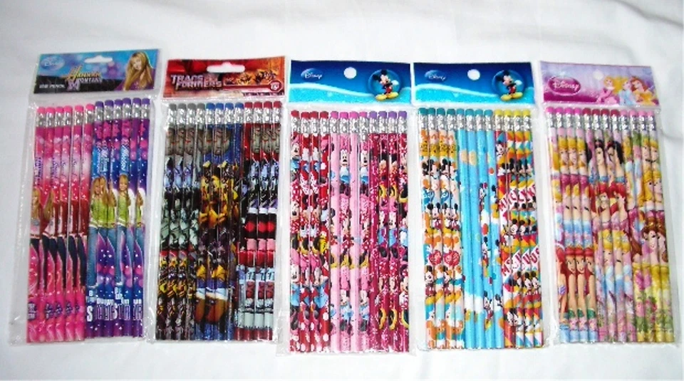 180 peças lápis licenciado para personagens da Disney e desenhos animados presentes por atacado material escolar - Imagem 2 de 4