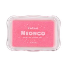 Neon Pink Washable Ink Pads for Rubber Stamps Scrapbook 3.9 x 2.5 Inch