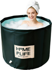 Portable Bath Tub for Adults - Large 88 Gal Foldable Soaking Bathtub for Hot SPA