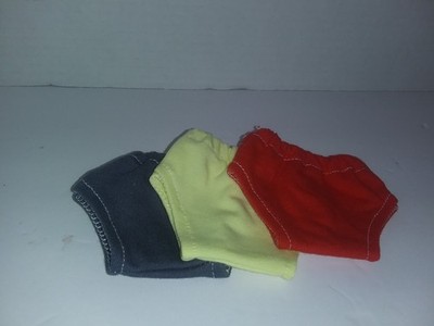 14.5'' Doll Clothes made to fit Wellie Wisher Girl/ lot of 3-underpants-B222