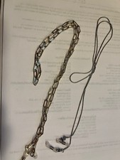 EYEGLASS CHAIN HOLDERS: SILVER GOLD LINK - SELLING 2 AS A SET